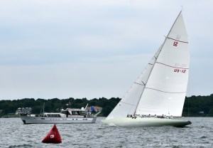 12mR Nyala, US-12 racing at the 2019 12mR World Championship at Newport, Rhode Island