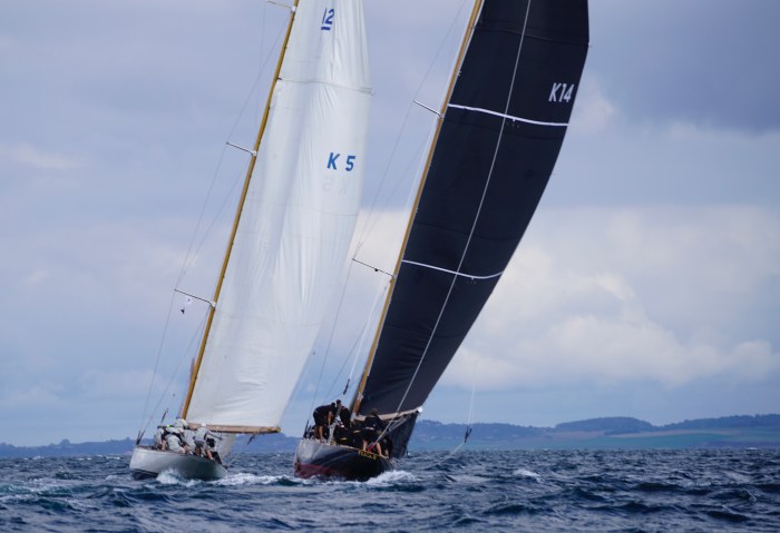 Flica II (K-14) racing with Vanity V (K-5). photo by: Kim Weckström