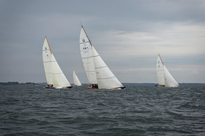 Day 1 racing action at the 2021 EVLI 12mR World Championship in Helsinki, Finland | Sailpix.fi